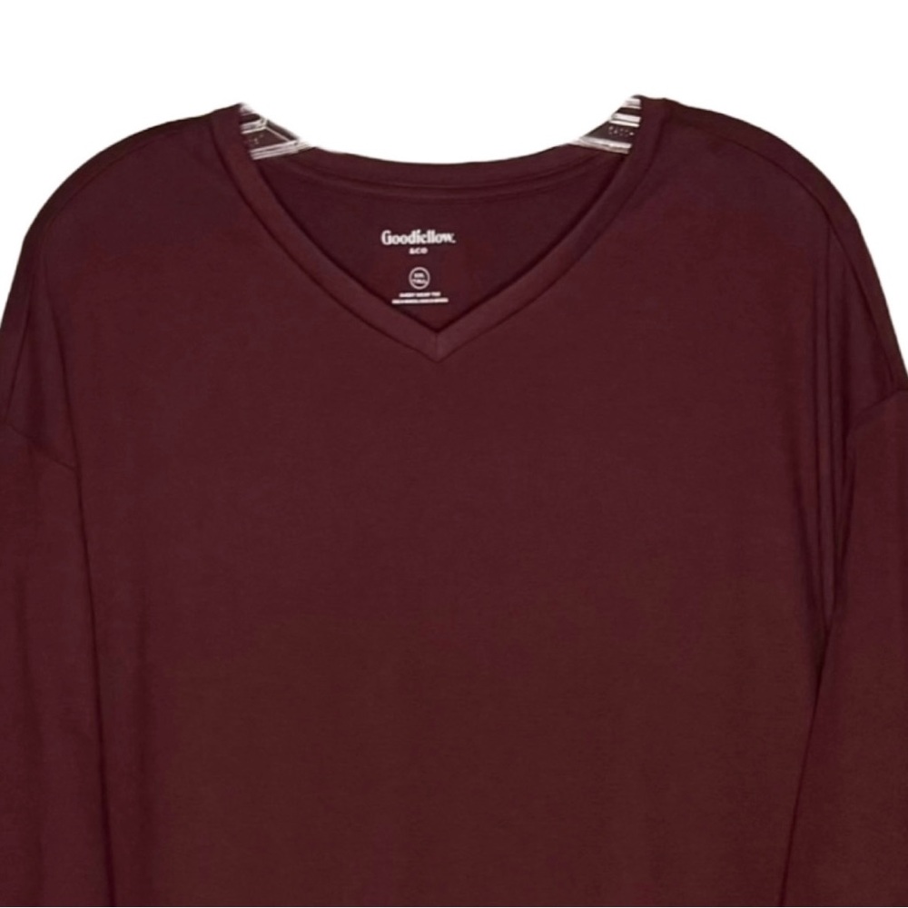 Goodfellow V-Neck Short Sleeve Big & Tall Every Wear T-Shirt - Picture 4 of 7